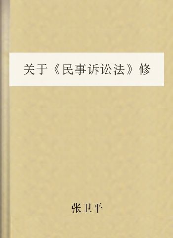 关于《民事诉讼法》修改的若干问题