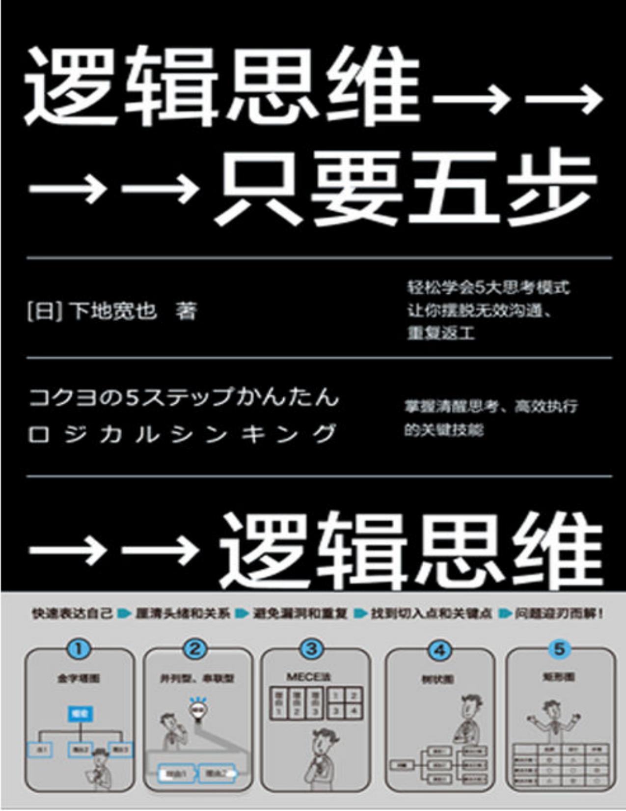 逻辑思维，只要五步（2020年版）【逻辑思维训练必备秘籍！日本思维鬼才下地宽也，教你掌握清醒思考、高效执行的关键技能！】