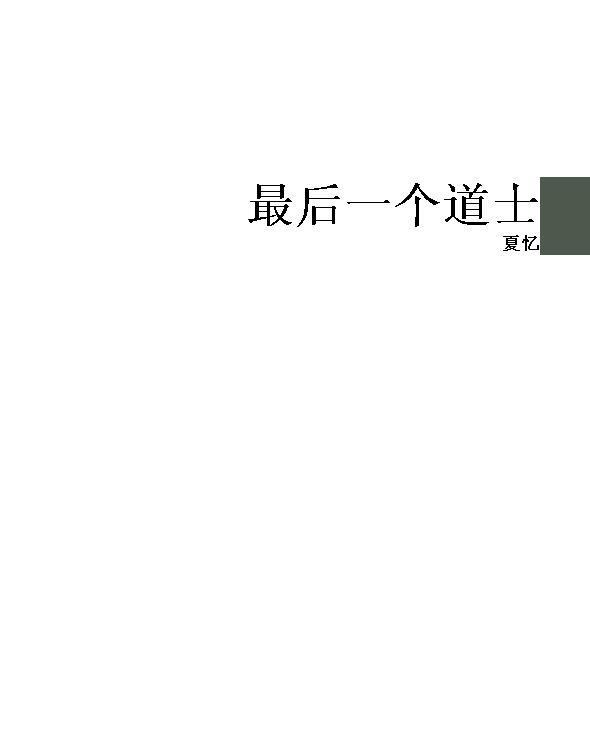 最后一个道士