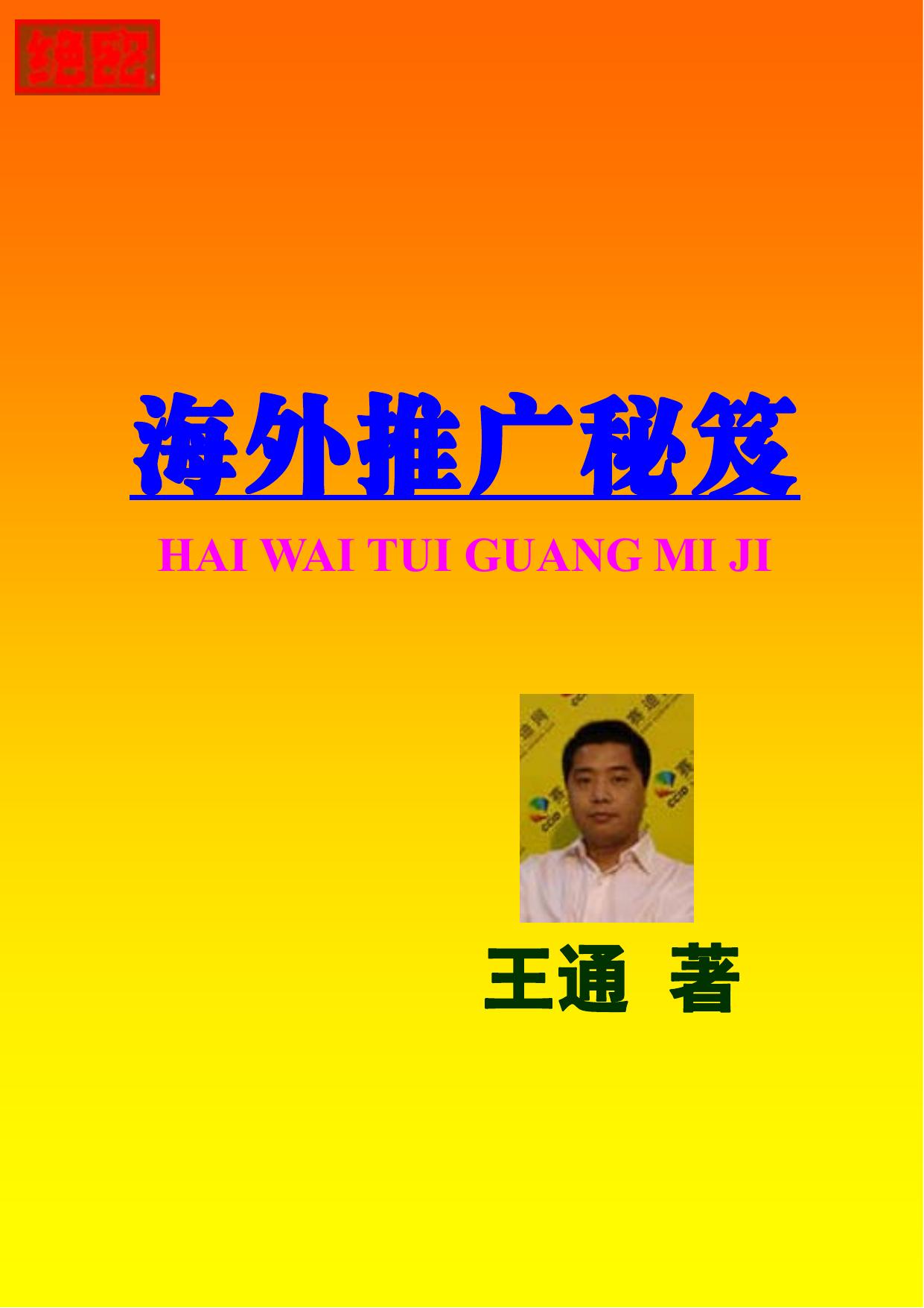价值3600元《海外推广秘籍》王通(1)